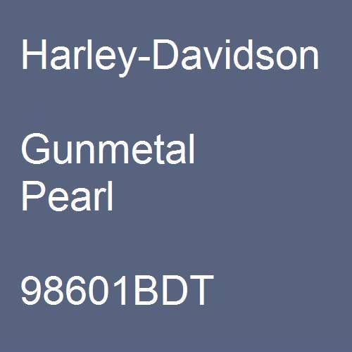 Harley-Davidson, Gunmetal Pearl, 98601BDT.